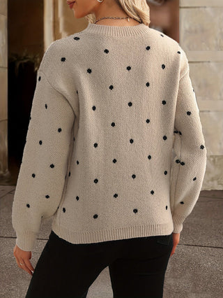 Eloise | Women's Polka Dot Knit Sweater