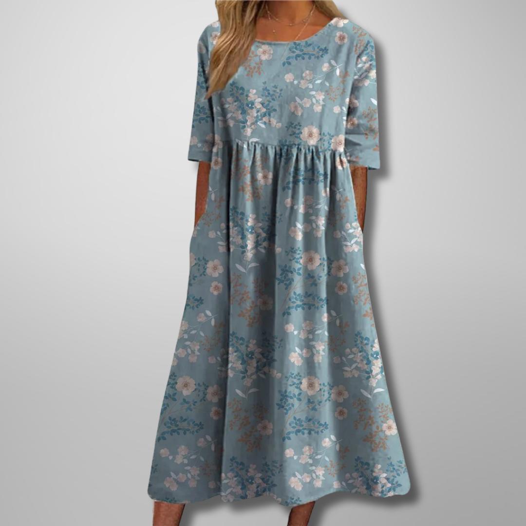 Gail | Relaxed Floral Midi Dress