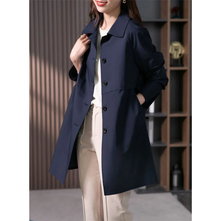 Jacoba | Waterafstotende Halflange Trenchcoat