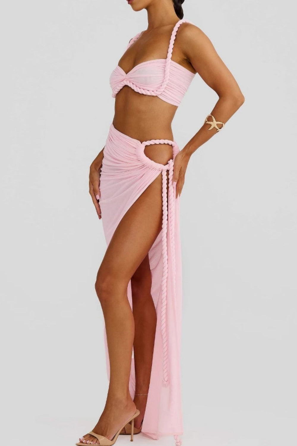 Fardau | Gedrapeerde Co-ord Set met Split