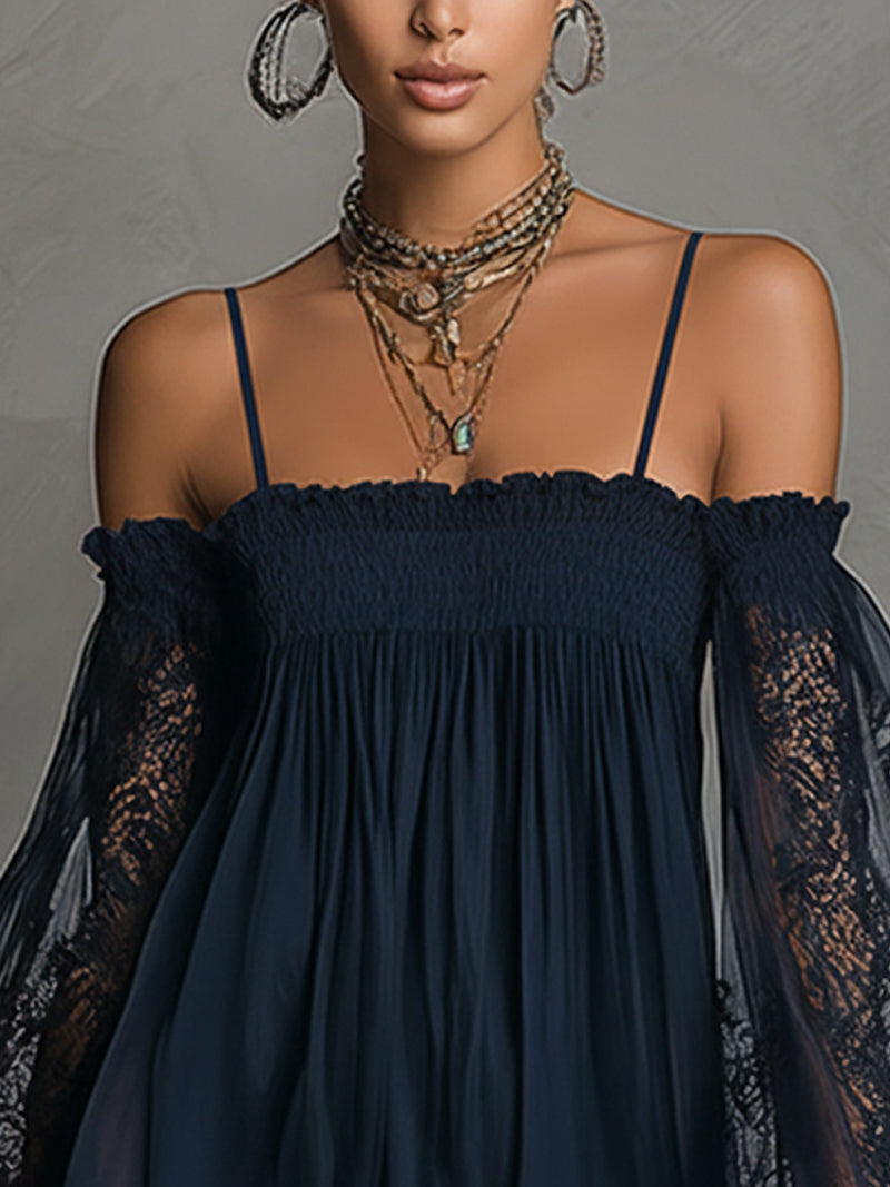 Nienke | Off-Shoulder Mini-jurk met Kant