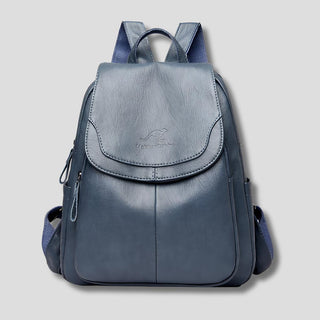 Caroline | Anti-Theft Leather Backpack for Stylish Women