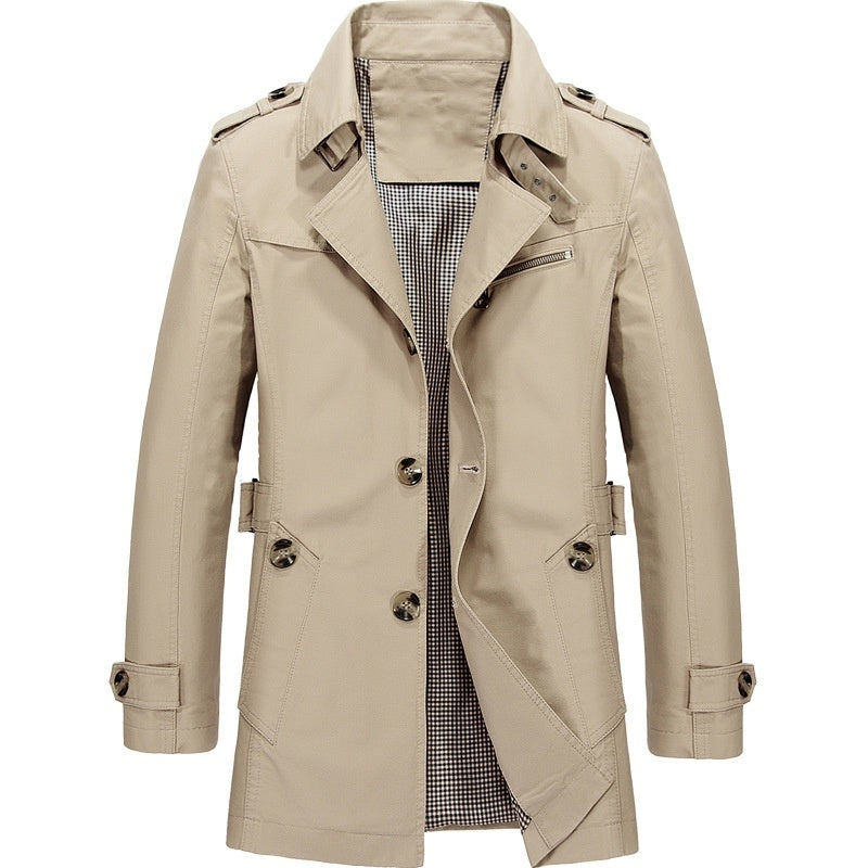 Rutger | Gestructureerde Trenchcoat