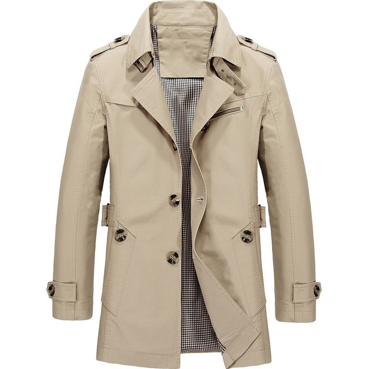Rutger | Gestructureerde Trenchcoat