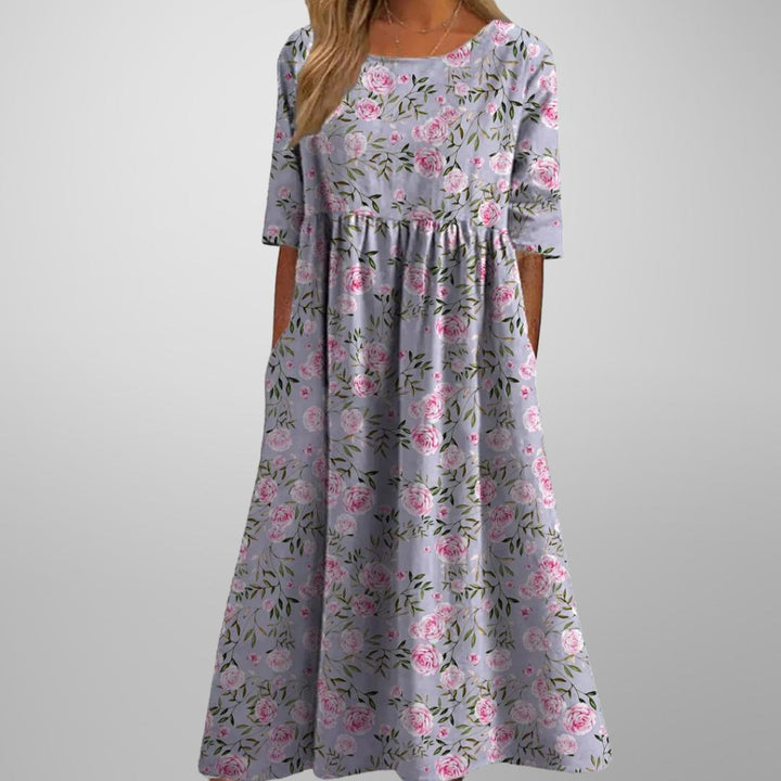 Gail | Relaxed Floral Midi Dress