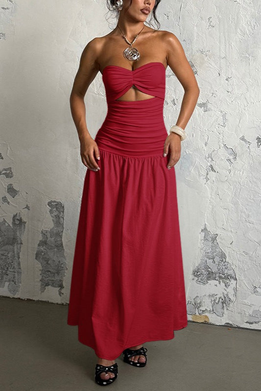 Janneke | Strapless Cut-Out Maxi-jurk