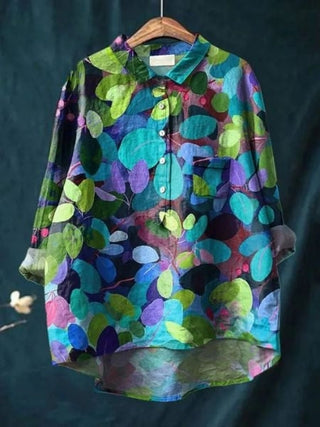 Jocelyn | Abstract Floral Print Button Front