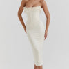 Sharlene | Beaded Corset Midi Dress