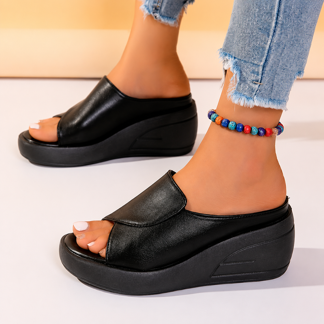 Isa | Sandalen met Sleehak en Ergonomische Zool