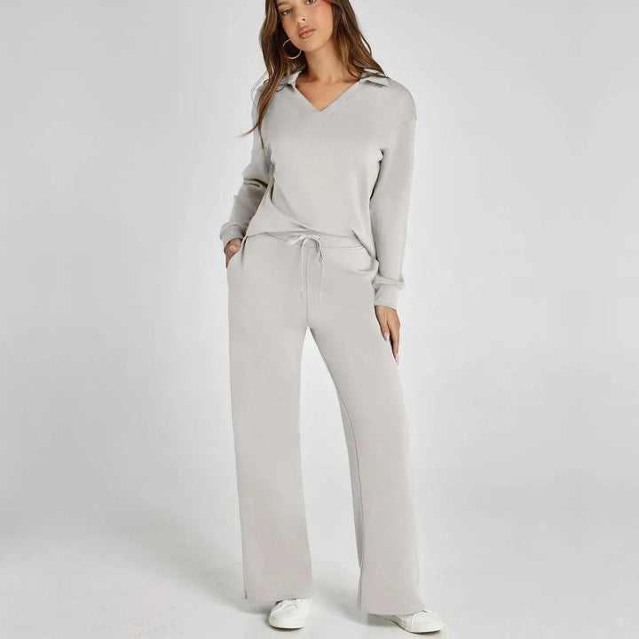 Mirthe | Zachte V-hals Tweedelige Set