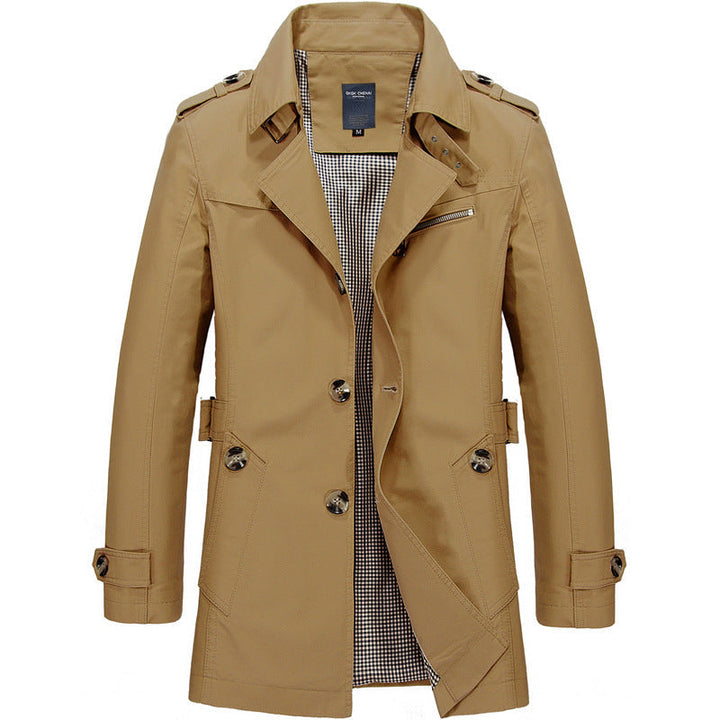 Rutger | Gestructureerde Trenchcoat