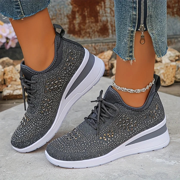 Marlies | Ondersteunende Sneakers met Strass