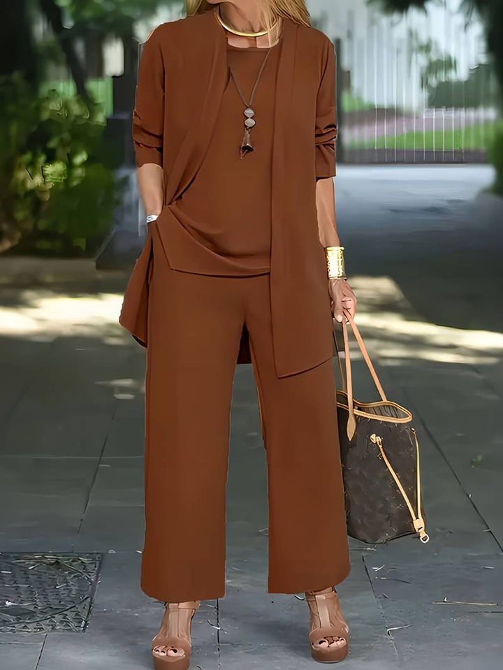 Evelyn | Stylish Three-Piece Pant Set for Women