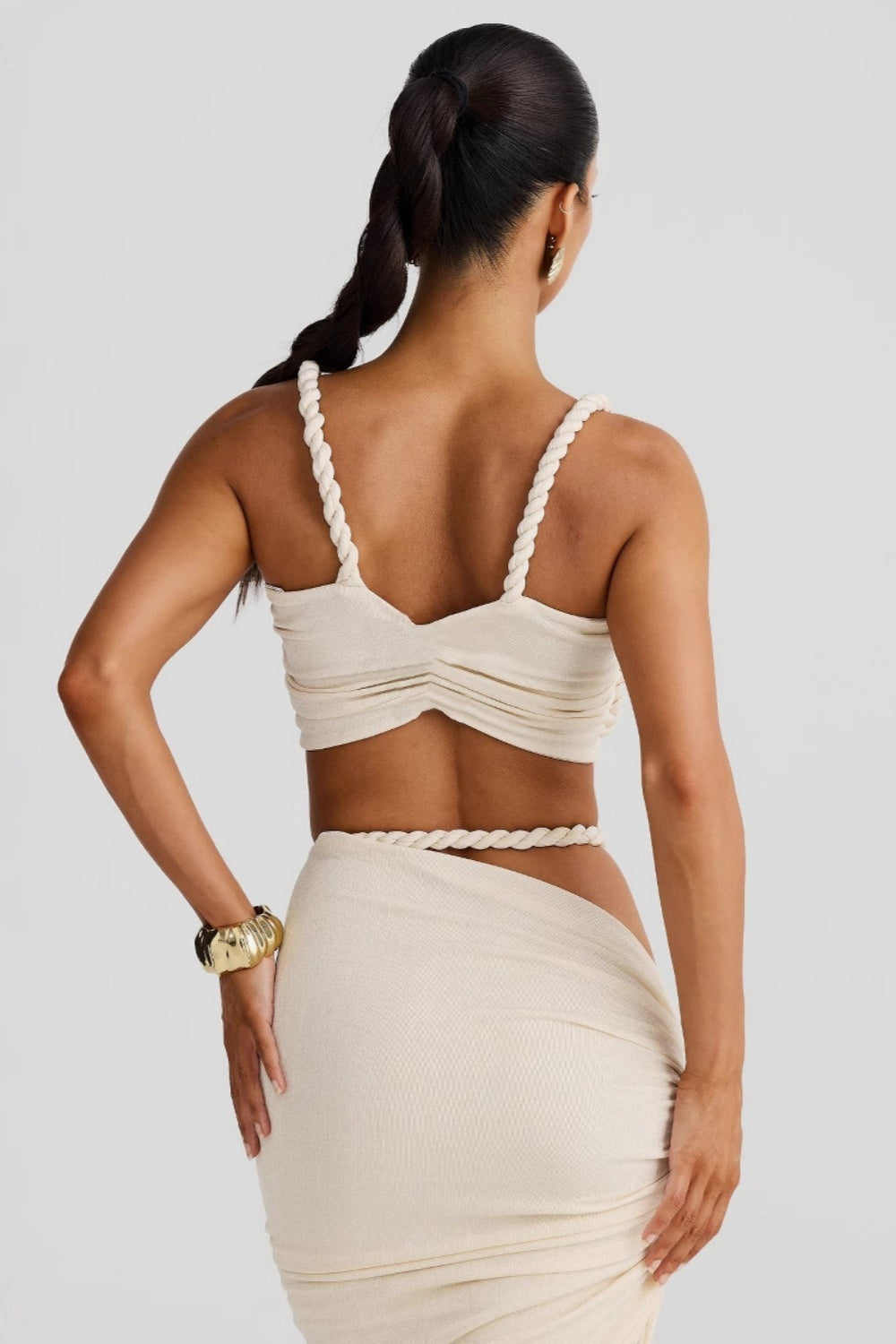 Fardau | Gedrapeerde Co-ord Set met Split
