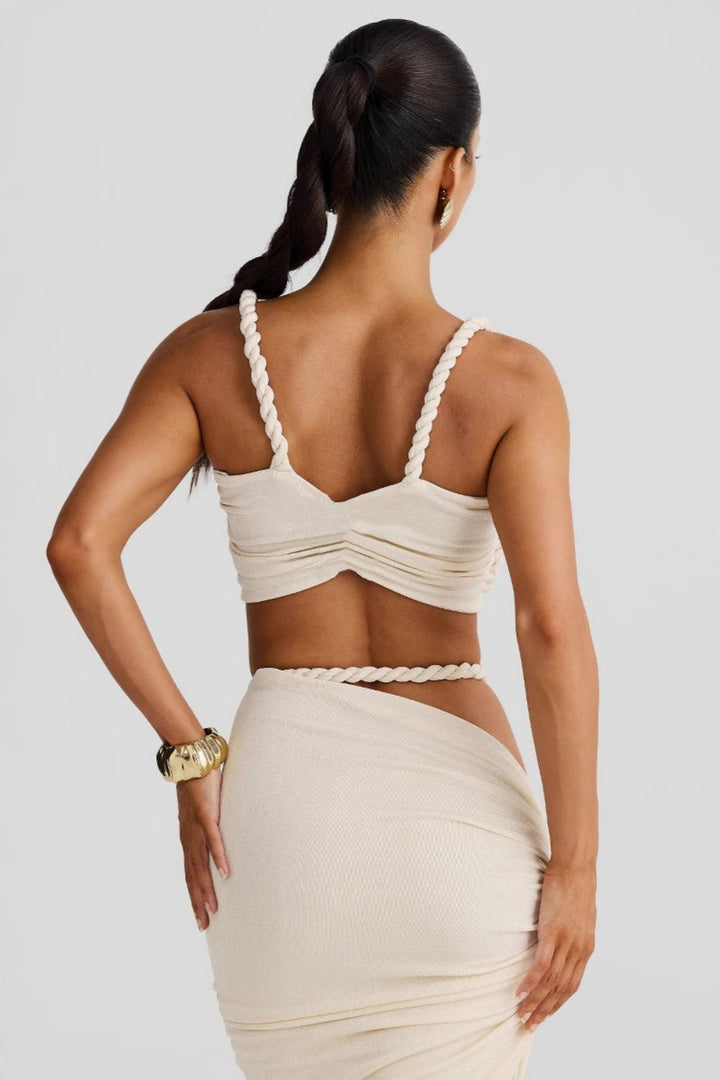 Fardau | Gedrapeerde Co-ord Set met Split