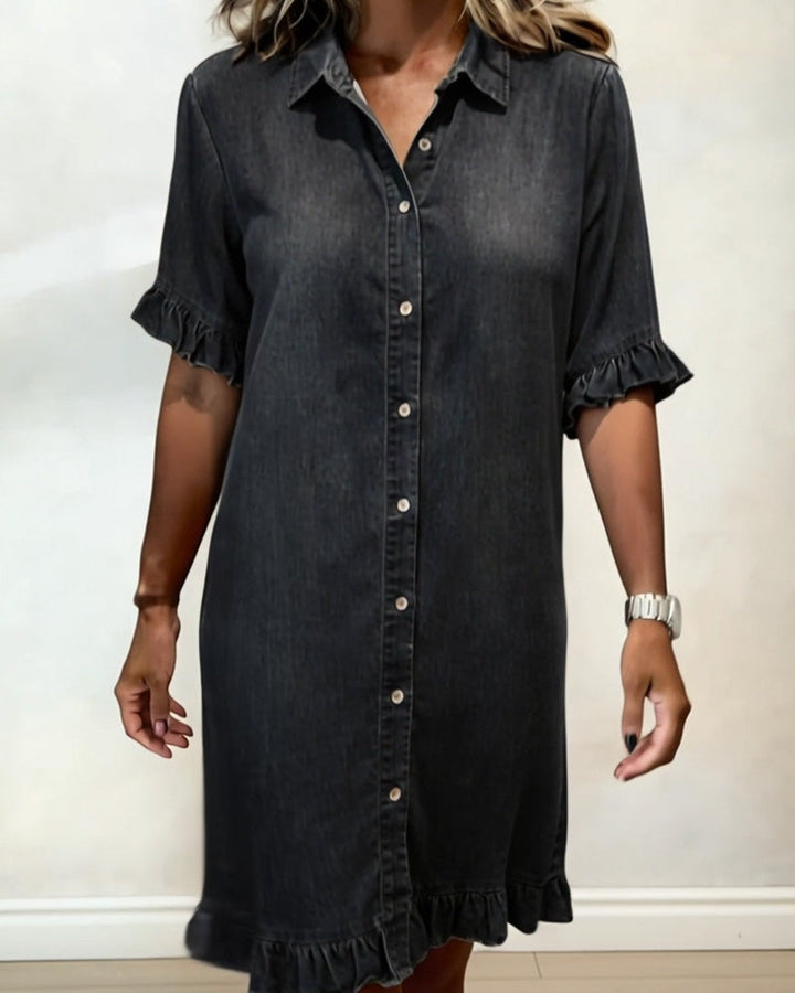 Nele | Blouse Mini-jurk met Ruches