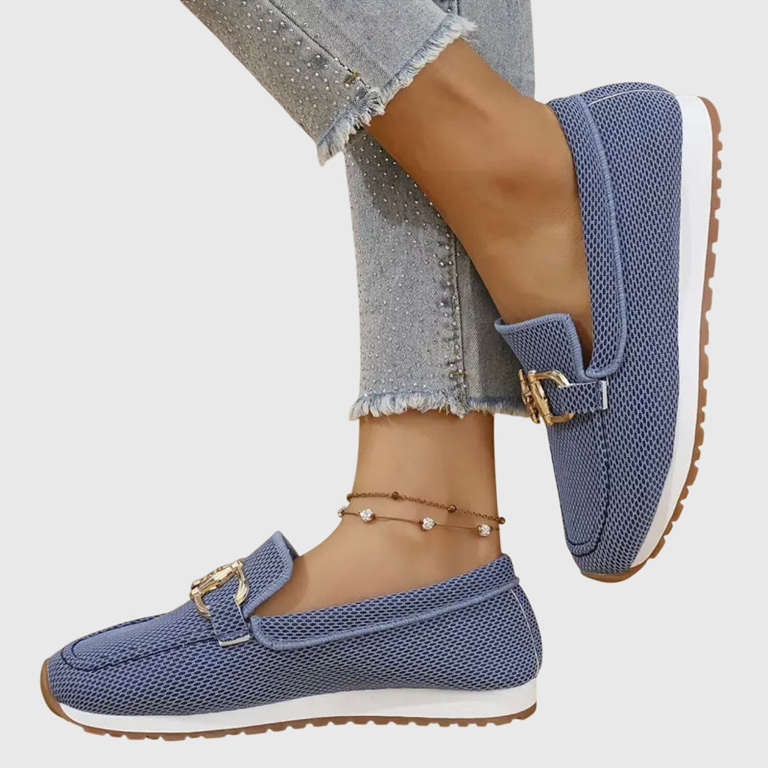 Marieke | Ademende Loafer Sneakers met Gesp