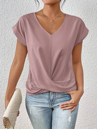 Jyra | Women’s Twist-Knot V-Neck Blouse