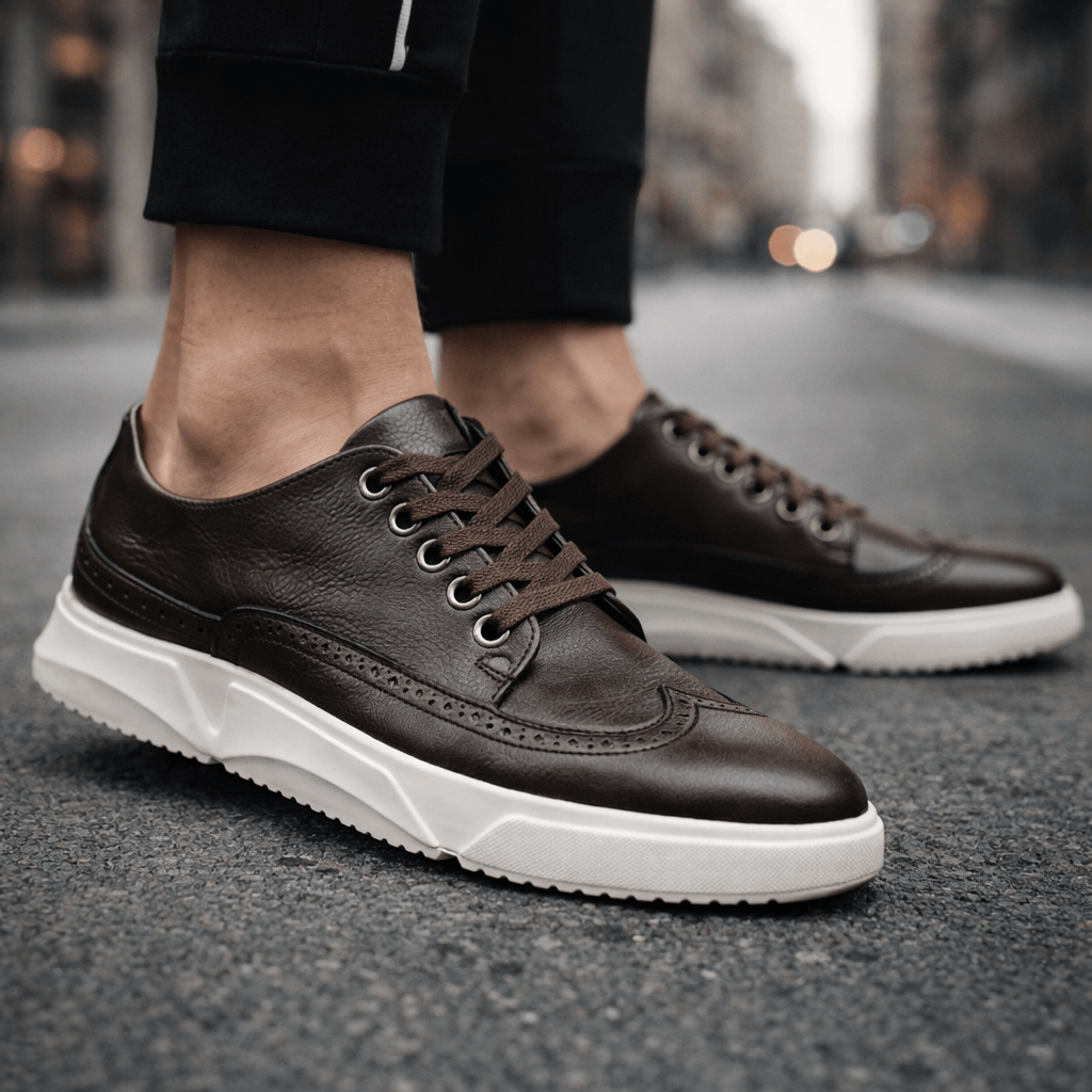 Eva | Leren Brogue Sneakers