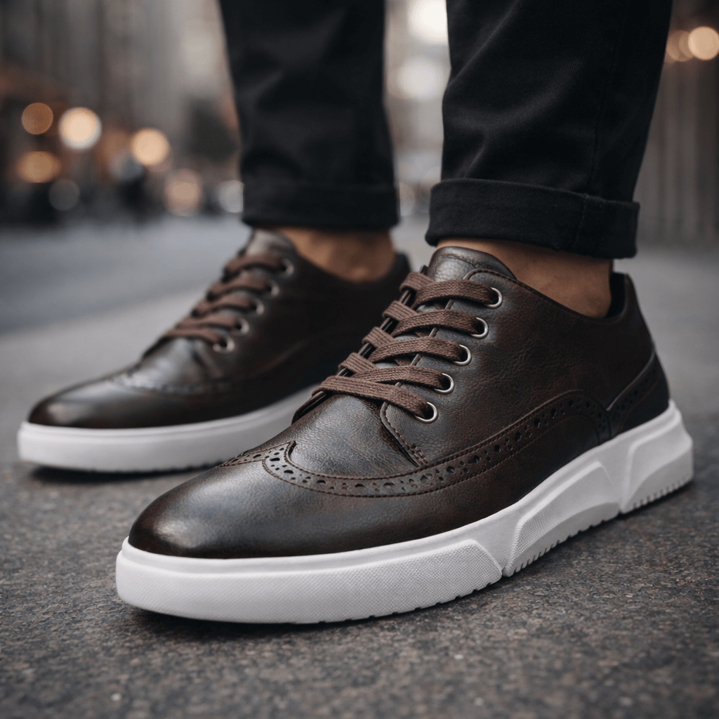 Eva | Leren Brogue Sneakers