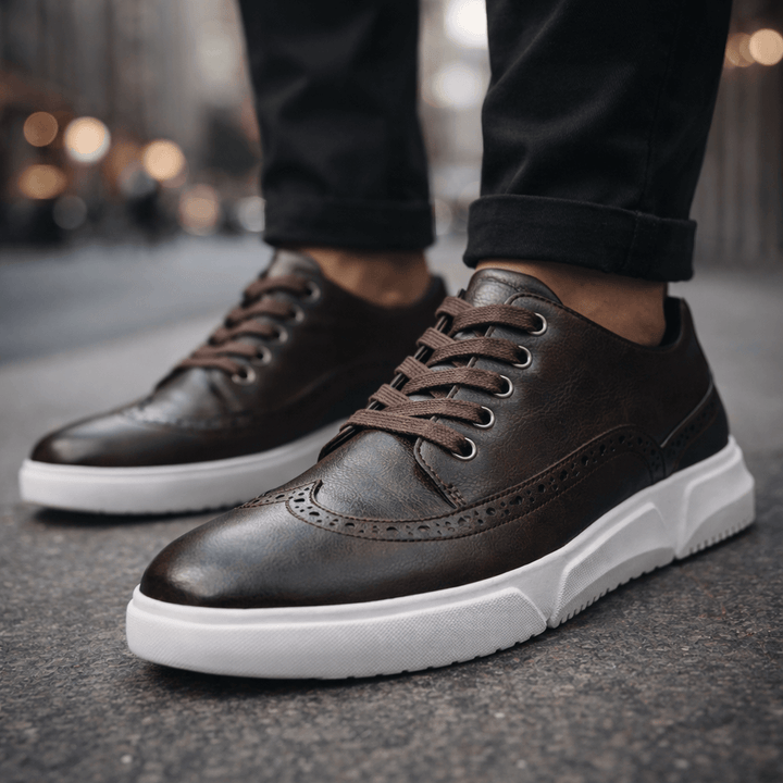 Eva | Leren Brogue Sneakers