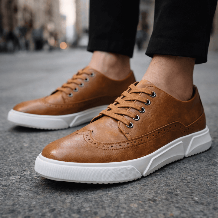 Eva | Leren Brogue Sneakers