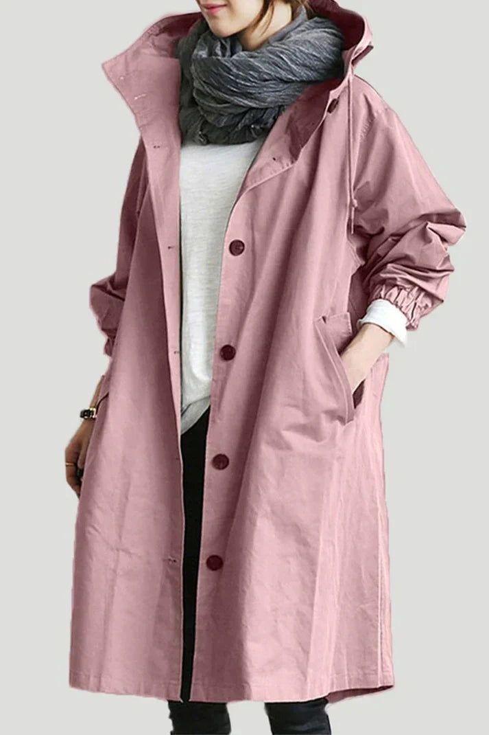 Elin | Waterafstotende Trenchcoat met Capuchon
