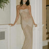 Isabela | Strapless Sparkly Gown