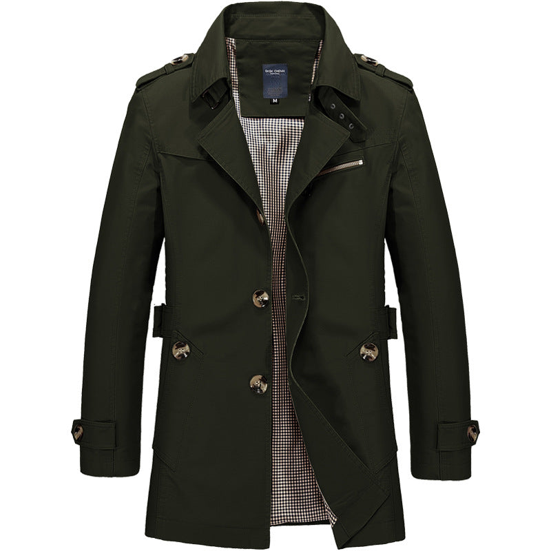 Rutger | Gestructureerde Trenchcoat