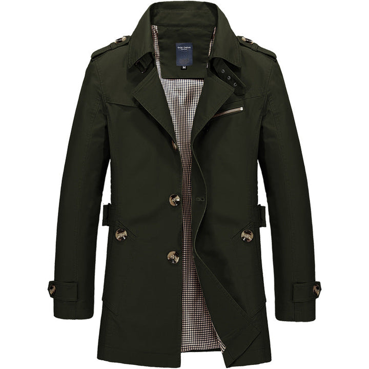 Rutger | Gestructureerde Trenchcoat