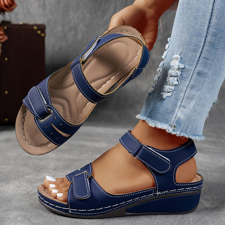 Oda | Verstelbare Sandalen met Sleehak