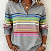 Adriana | Women's Sweatshirt with Stripes