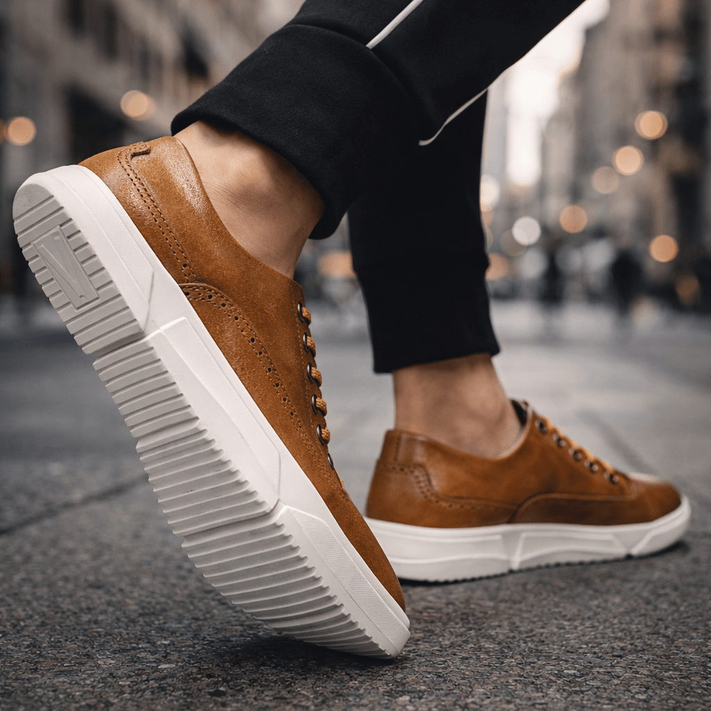 Eva | Leren Brogue Sneakers