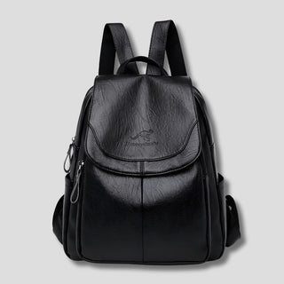 Caroline | Anti-Theft Leather Backpack for Stylish Women