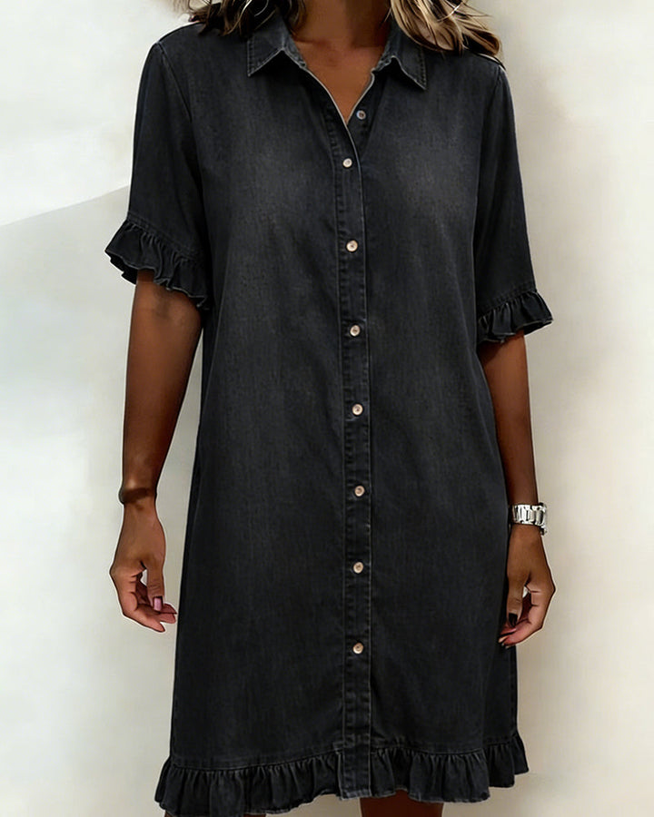 Nele | Blouse Mini-jurk met Ruches