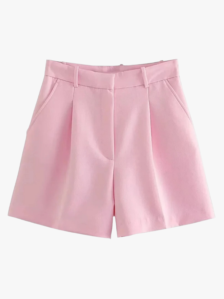 Rosalie | Geplooide Hoge Taille Short