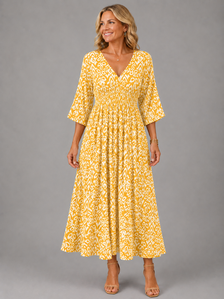 Lammie | Geprinte Bohemian Midi-jurk