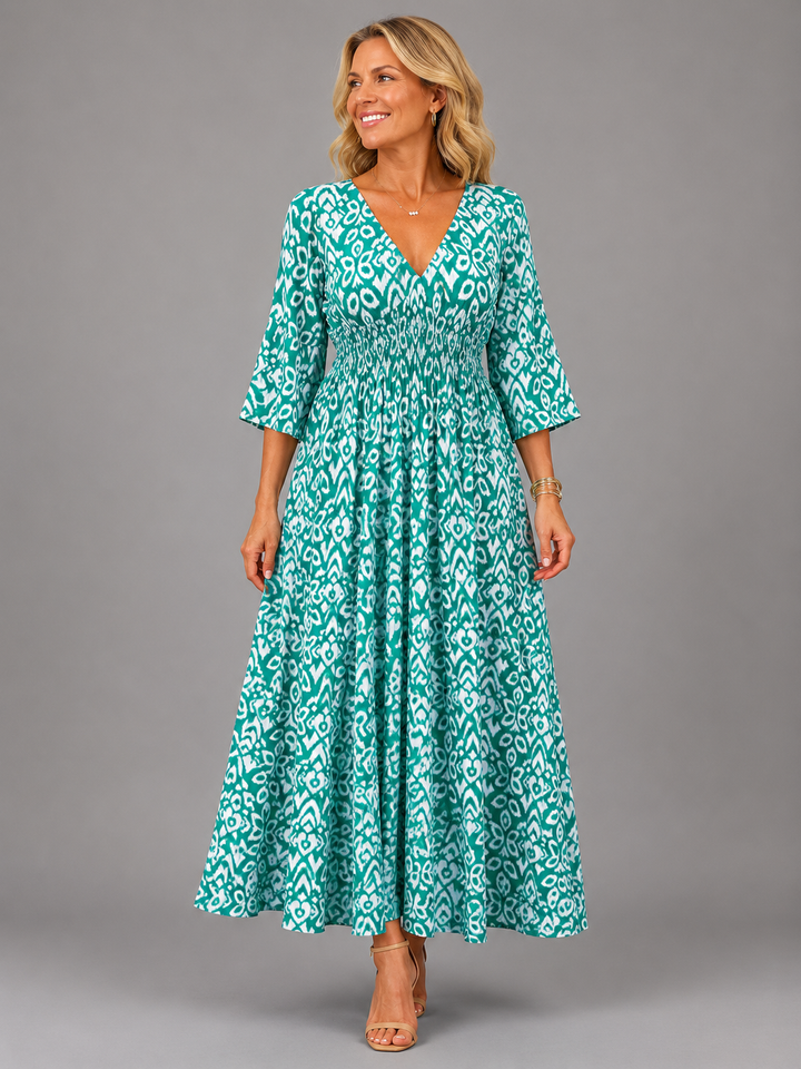 Lammie | Geprinte Bohemian Midi-jurk