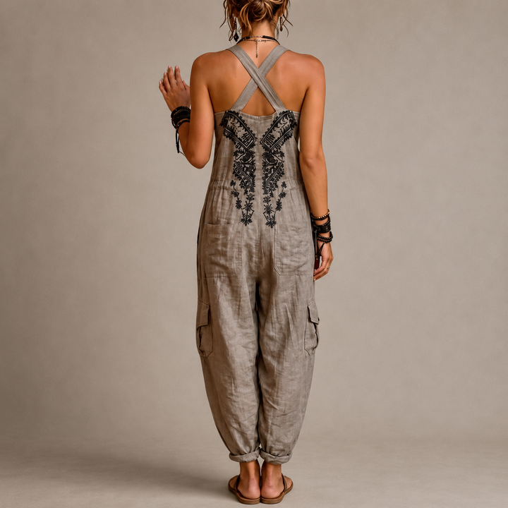 Roosmarijn | Geborduurde Bohemian Jumpsuit