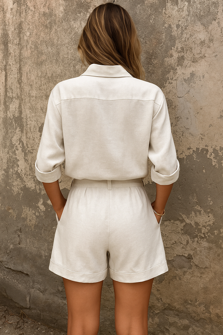 Nikki | Luchtige Tweedelige Set met Shorts