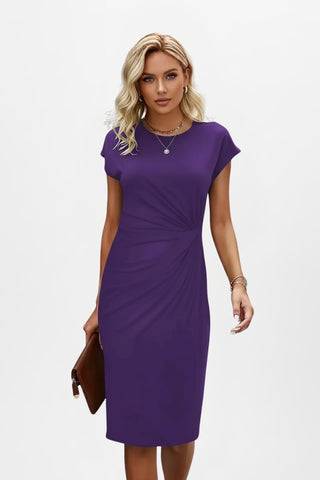 Jovie | Women’s Round Neck Knee-Length Dress