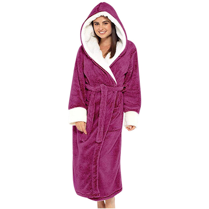 Pauline | Zachte Fleece Badjas met Capuchon