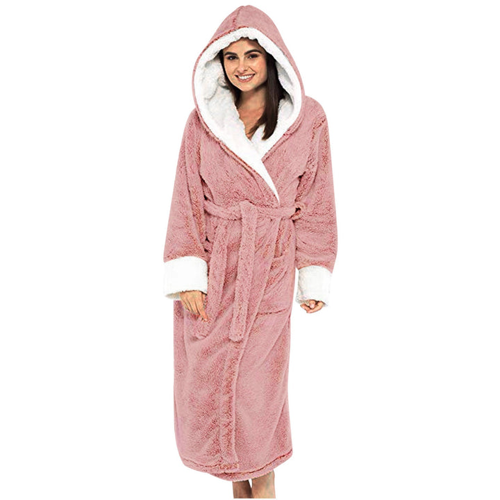 Pauline | Zachte Fleece Badjas met Capuchon