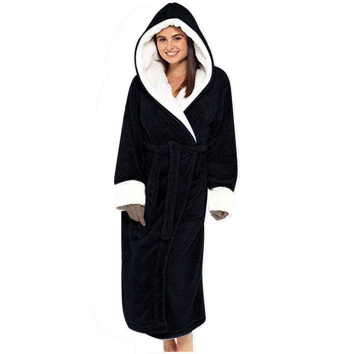 Pauline | Zachte Fleece Badjas met Capuchon