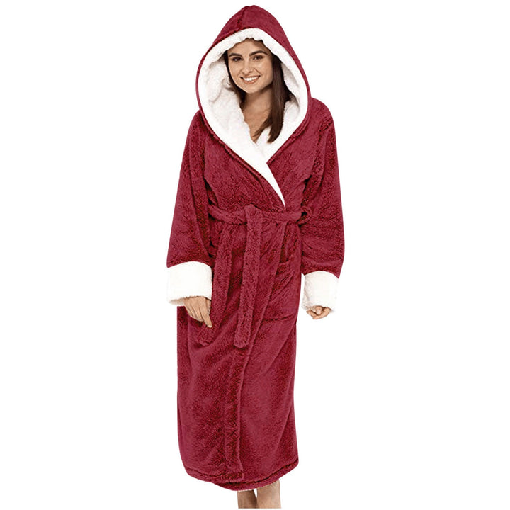 Pauline | Zachte Fleece Badjas met Capuchon