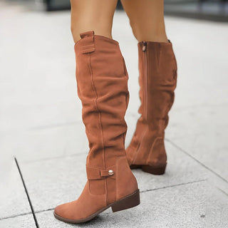 Sadie | Suede Knee Boots