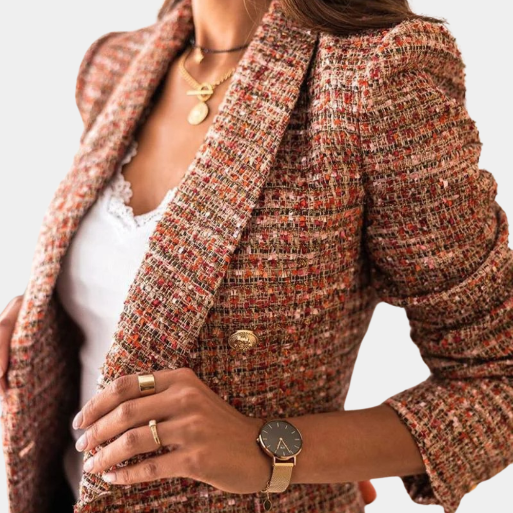 Harmke | Getailleerde Tweed Blazer