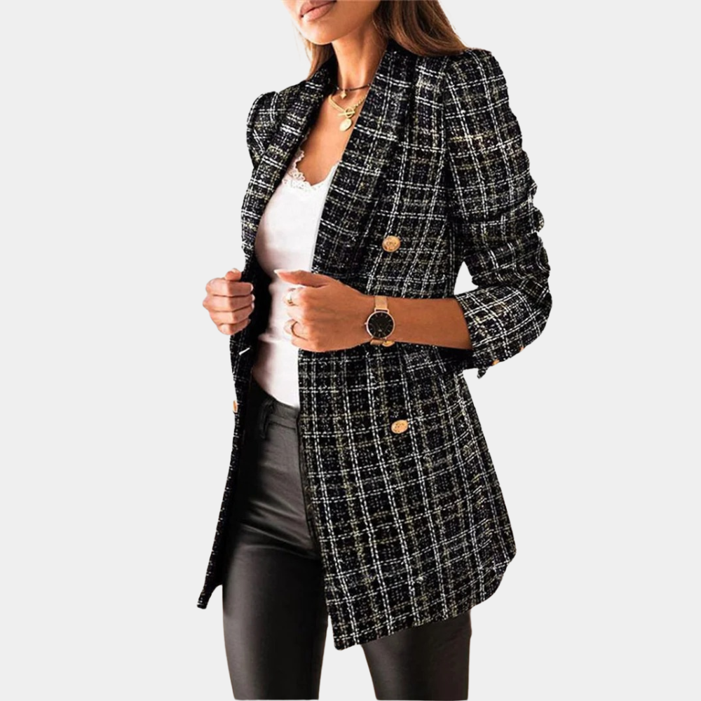 Harmke | Getailleerde Tweed Blazer