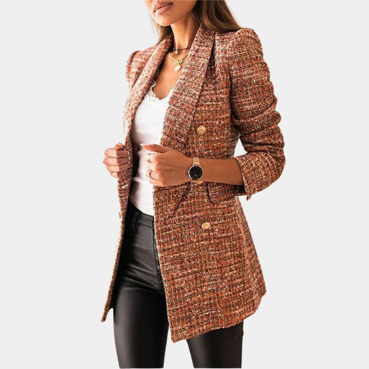Harmke | Getailleerde Tweed Blazer