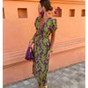 Lucinda | Boho Floral Pleated Summer Maxi Dress